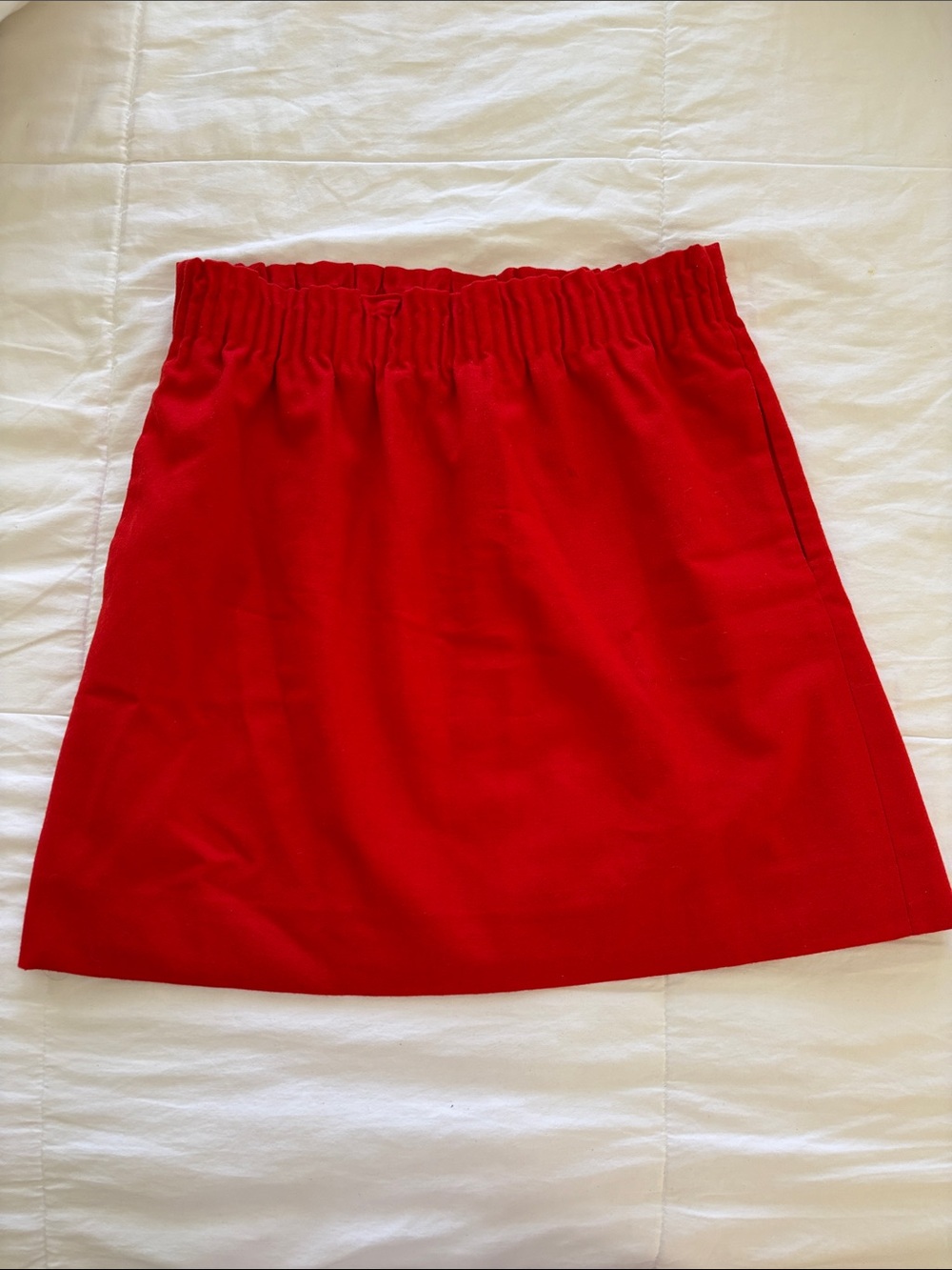 J.Crew Red A-Line Wool Mini Skirt - Sz 4